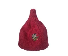 Namu Tekstile Medvilninė pirties kepurė - BORDO
