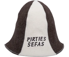 Namu Tekstile Pirties kepurė - PIRTIES ŠEFAS, dryžuota