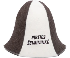 Namu Tekstile Pirties kepurė - PIRTIES ŠEIMININKĖ, dryžuota