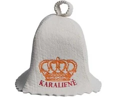 Pirties kepurė - KARALIENĖ, balta