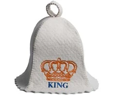 Pirties kepurė - KING, balta