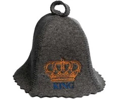 Pirties kepurė - KING, pilka