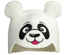 Pirties kepurė - Panda, balta