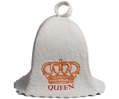 Pirties kepurė - QUEEN, balta
