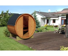 Pirties namelis - Terrace sauna, karščiu apdorota eglė