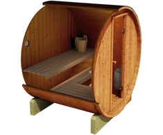 Pirties namelis - Terrace sauna, karščiu apdorota eglė