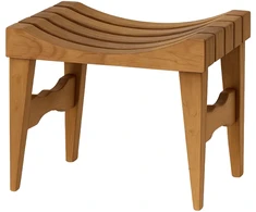 Pirties suoliukas iš juodalksnio arba termo juodalksnio, 470 × 340 × 410 mm