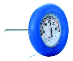 Plaukiojantis termometras - 185 mm skersmens, su guminiu lanku