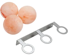 SAUFLEX himalajų druskos rutuliukai, su laikikliu, 3 vnt