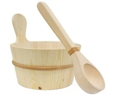 SAWO medinio 4 L kubiliuko ir 36 cm samčio rinkinys, pušis