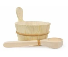 SAWO medinio 4 L kubiliuko ir 36 cm samčio rinkinys, pušis