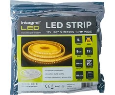 Sieninis šviestuvas Šiltos baltos spalvos apšvietimas LED 12V, 2m