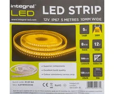 Sieninis šviestuvas Šiltos baltos spalvos apšvietimas LED 12V, 2m