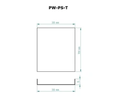 SKAMET apsauginė sienelė PS modelio malkinėms pirties krosnelėms, PW-PS-T