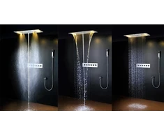 Steamtec Tolo lietaus dušas, 380x700 mm, 6 rankenėlių perjungiklis
