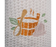 Urte Vyriška pirties prijuostė - LININĖ, siuvinėta L - XL