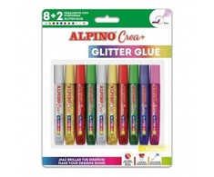 Blizgūs klijai ALPINO Crea+ 8sp + 2 neon