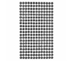 Dallprint Dekor.lipnūs kristalai 6mm 260vnt juodi