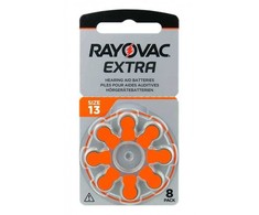 Elementai klausos aparatams RAYOVAC Extra, 13PR48, 8vnt