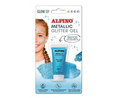 Gelis grimui 14ml ALPINO Metallic mėlynas bls