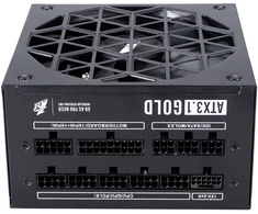 1STPLAYER ACK, 850W, 80 PLUS Gold, ATX 3.1, PCIe 5.1, modulinis maitinimo blokas, juodas
