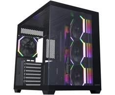1STPLAYER BV7, ATX kompiuterio korpusas, 4 ARGB ventiliatoriai, juodas