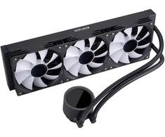 1STPLAYER TS4 360, 360 mm AIO procesoriaus aušintuvas, ARGB, LED ekranas, juodas