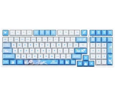 ATK Gear A98 PRO Arctic Fox RGB belaidė mechaninė klaviatūra, Balta/Mėlyna