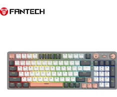 Fantech ATOM PRO96 RGB belaidė mechaninė klaviatūra, Pilka, Raudona Switch