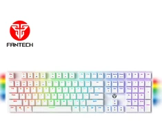 Fantech MAXFIT108 RGB laidinė mechaninė klaviatūra, Balta, Raudona Switch