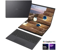 Nešiojamas kompiuteris Asus | Zenbook Duo UX8407AA-SN066W | Moher Gray | 14 " | OLED | Jutiklinis ekranas | 2.8K | 2880 x 1800 pikselių | 144 Hz | Anti-Reflective | Intel Core Ultra X9 | 378H | 32 GB | LPDDR5X | Solid-state drive capacity 2000 GB | Intel Arc Graphics | Windows 11 Pro | 802.11be | Bluetooth versija 5.4 | Klaviatūros kalba: US international | Klaviatūros apšvietimas | Garantija 24 mėn. | Baterija warranty 12 mėn.