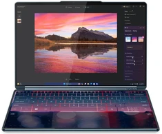 Nešiojamas kompiuteris Lenovo Yoga Book 9 14IAH10 Intel | Tidal Teal | 2x14 " | OLED | Jutiklinis ekranas | 2.8K WQXGA+ | 2880 x 1800 pikselių | Intel Core Ultra 7 | 255H | 32 GB | Soldered LPDDR5X | Solid-state drive capacity 1000 GB | Intel Arc 140T GPU | Windows 11 Home | 802.11be | Bluetooth versija 5.4 | Klaviatūros kalba: anglų | Klaviatūros apšvietimas | Garantija 24 mėn. | Baterija warranty 12 mėn.