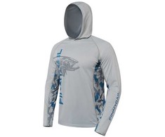 Marškinėliai Finntrail WAVE BIG FISH Pilkas 6609, Dydis: XL