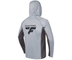 Marškinėliai Finntrail WAVE BIG LOGO Pilkas 6614, Dydis: L