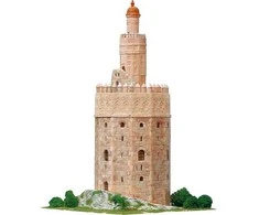 Aedes Ars Mažų plytelių modeliavimo konstruktorius Torre del Oro bokštas (Ispanija), Aedes 1260