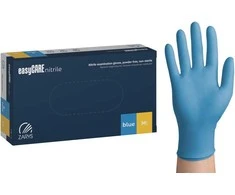 EasyCARE vienkartinės nitrilo pirštinės, be miltelių, nesterilios, mėlynos, M dydis, 100vnt.