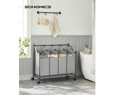 Songmics skalbinių krepšys 4 x 35 L