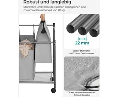 Songmics skalbinių krepšys 4 x 35 L