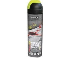 Aerozoliniai konstrukcijų žymėjimo dažai BIODUR, geltonai žali, 500 ml