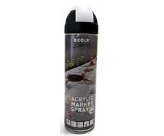 Aerozoliniai konstrukcijų žymėjimo dažai BIODUR, balti, 500 ml