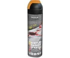 Aerozoliniai konstrukcijų žymėjimo dažai BIODUR, oranžiniai, 500 ml