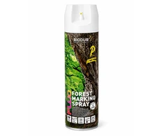 Aerozoliniai miško ženklinimo dažai BIODUR, fluo balti, 500 ml