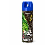 Aerozoliniai miško ženklinimo dažai BIODUR, fluo mėlyni, 500 ml