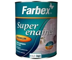 Alkidinė emalė FARBEX PF-115, pilka, 0.3kg