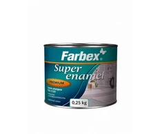 Alkidinė emalė FARBEX PF-115P, balta, 0.25 kg