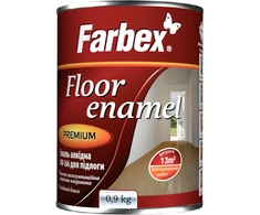 Alkidinė emalė grindims ir betono paviršiams FARBEX PF-266, raudonai ruda, 2.8kg