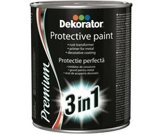 Apsauginiai dažai DEKORATOR 3in1, vyšniniai, 2.5 l