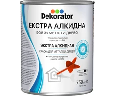 Blizgi alkidinė emalė DEKORATOR EXTRA, smėlinė RAL1001 , 2.5 l