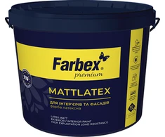 Dažai lateksiniai FARBEX MATTLATEX, balti matiniai, 4.2kg