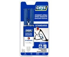 Epoksidiniai dviejų komponentų klijai švirkštuose CEYS STANDART EPOXY, 24 ml